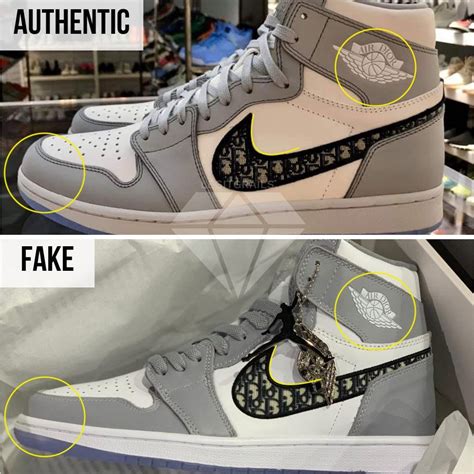 how to tell if jordan 1 dior are fake|Warning: Fake Dior x Air Jordan 1s Are Popping Up .